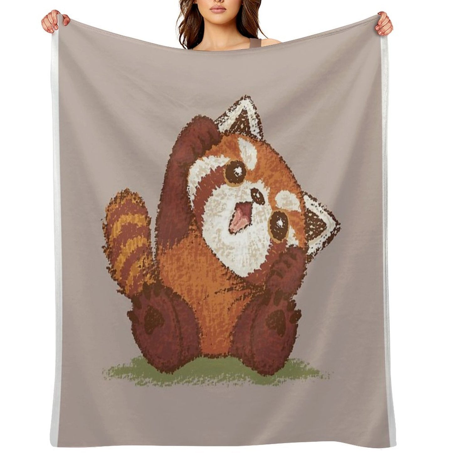 Cute Red Panda Throw Blanket