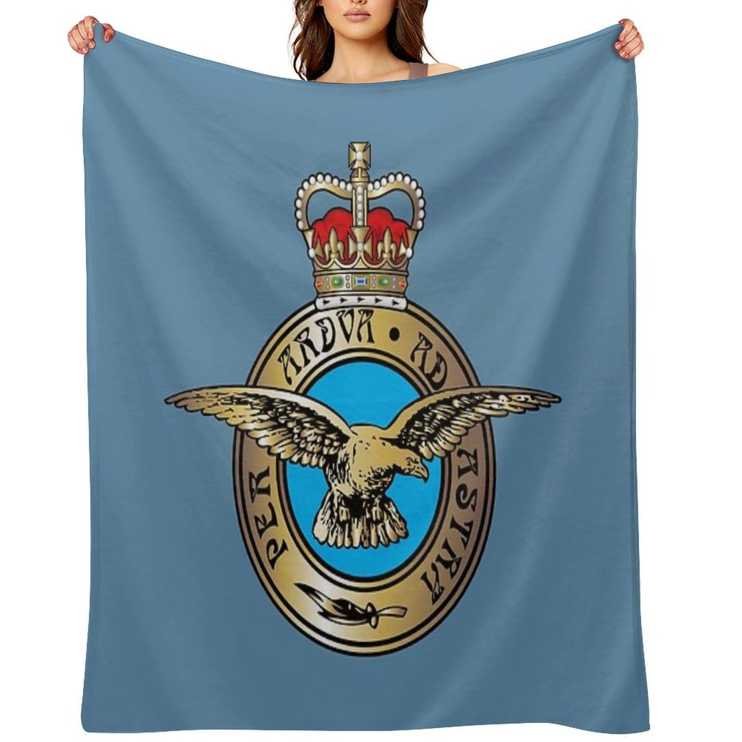 Royal Air Force Badge Throw Blanket