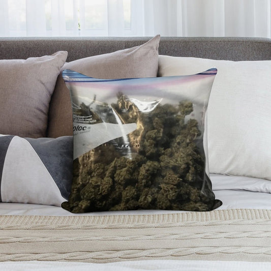 Weed Marijuana Extra Zip Pillow And Soft High-Density Material Throw Pillow