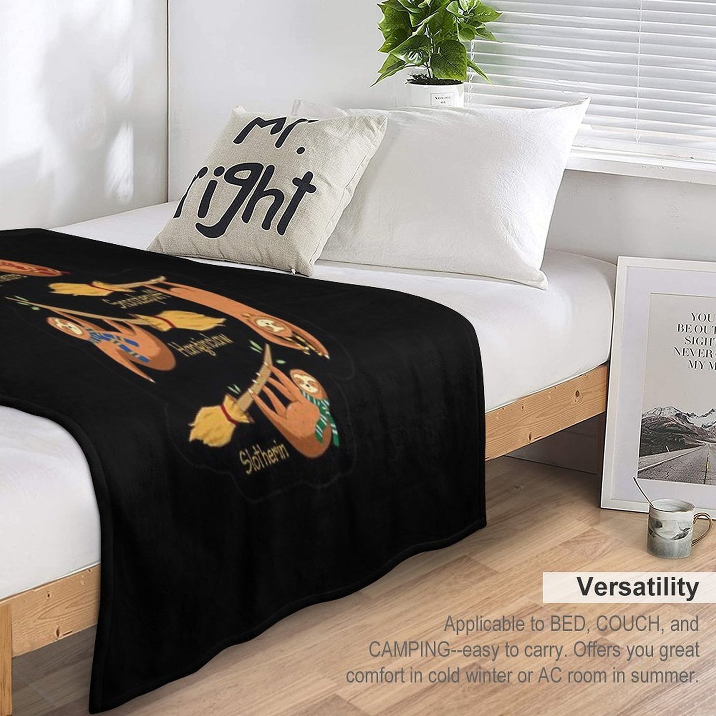 Magic Sloths Throw Blanket