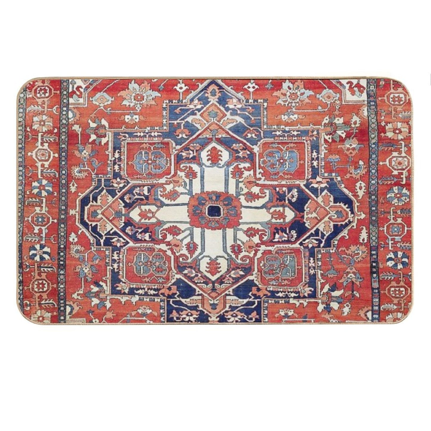 Heriz Azerbaijan Northwest Persian Rug Print Bath Mat