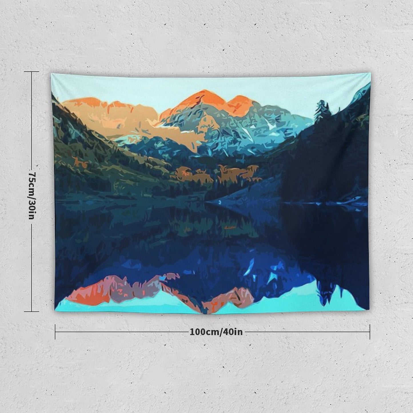 The Wonderful Maroon Bells - Landscapes of USA Tapestry