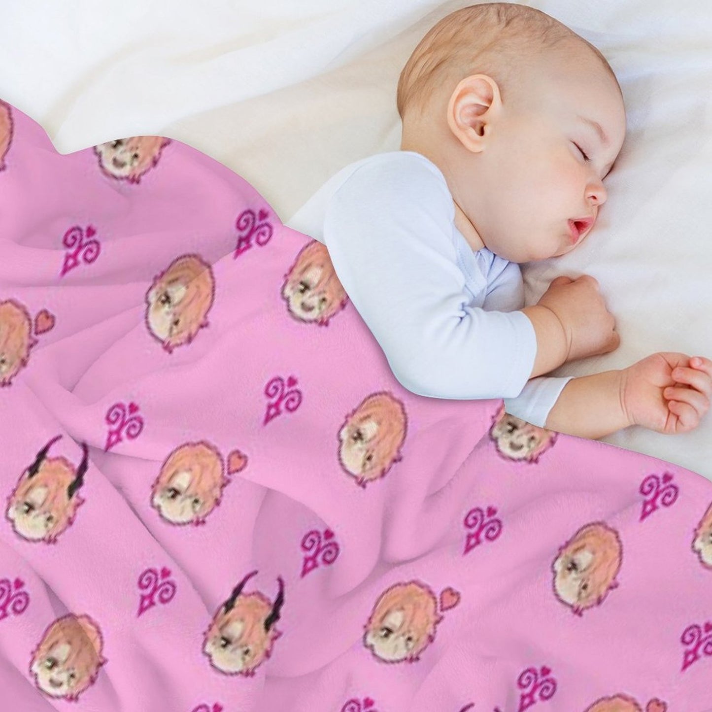 Obey Me - Asmo Pattern Throw Blanket