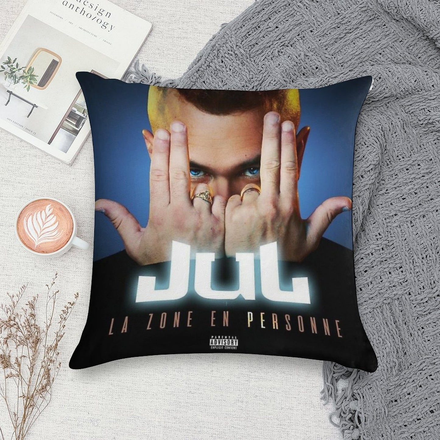 Jul Soft Luxury Feel Throw Pillow