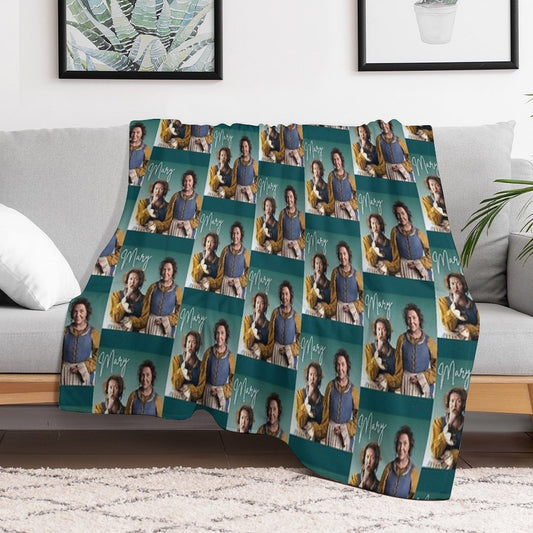 BBC Ghosts Mary Retro Tee Throw Blanket