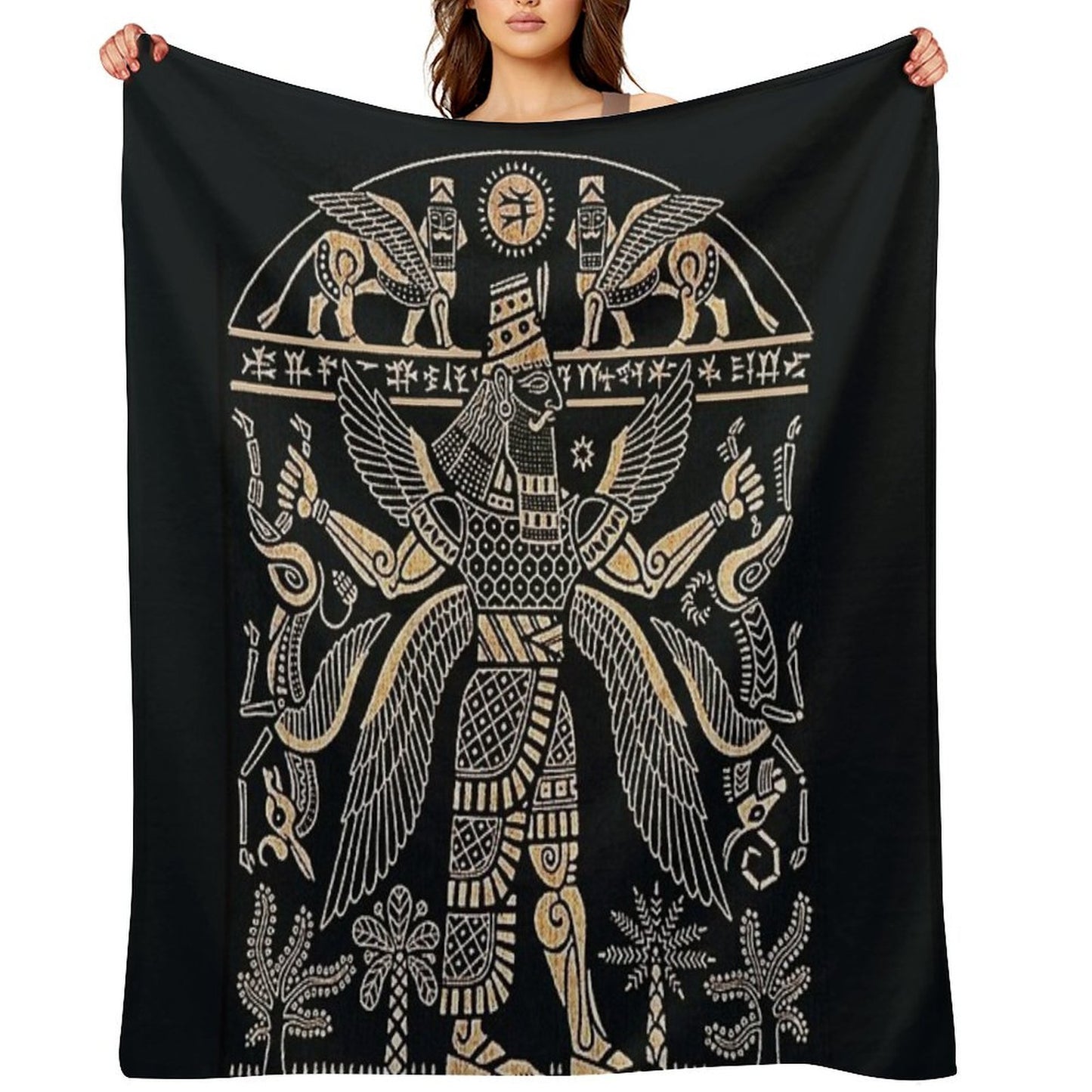 ASSYRIAN Throw Blanket