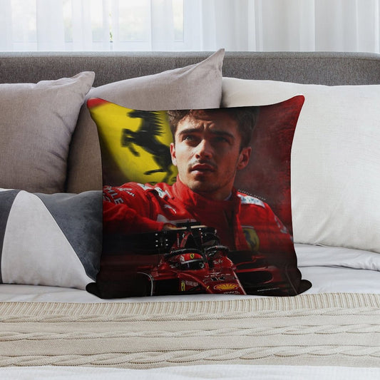 Charles Leclerc F1 2022 Soft Gift Ready Throw Pillow