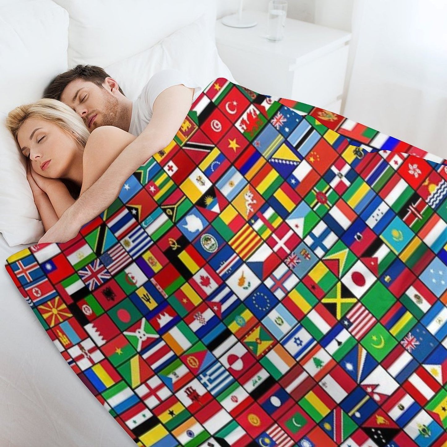 The World's Flags Throw Blanket