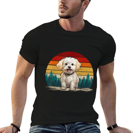 Maltipoo Dog Vintage Style Distressed Retro Maltipoo T-Shirt