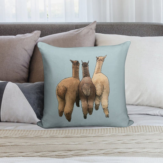 Alpaca Butts Soft Fade-Resistant Throw Pillow