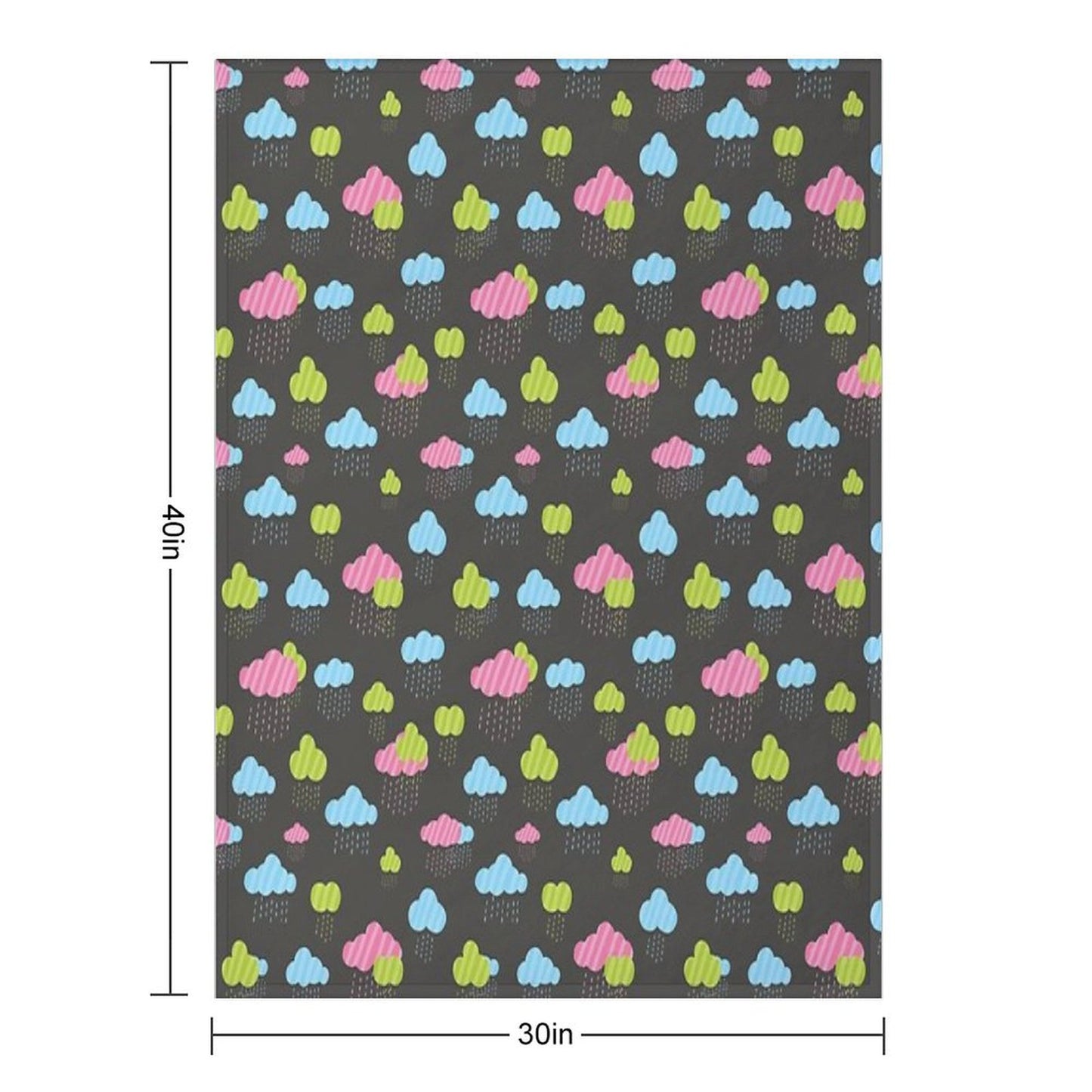 Rainy Clouds Throw Blanket