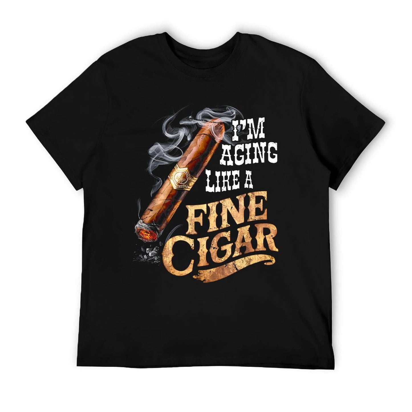 I'm Aging Like A Fine Cigar Funny Fathers Day Dad Idea Adult T-Shirt