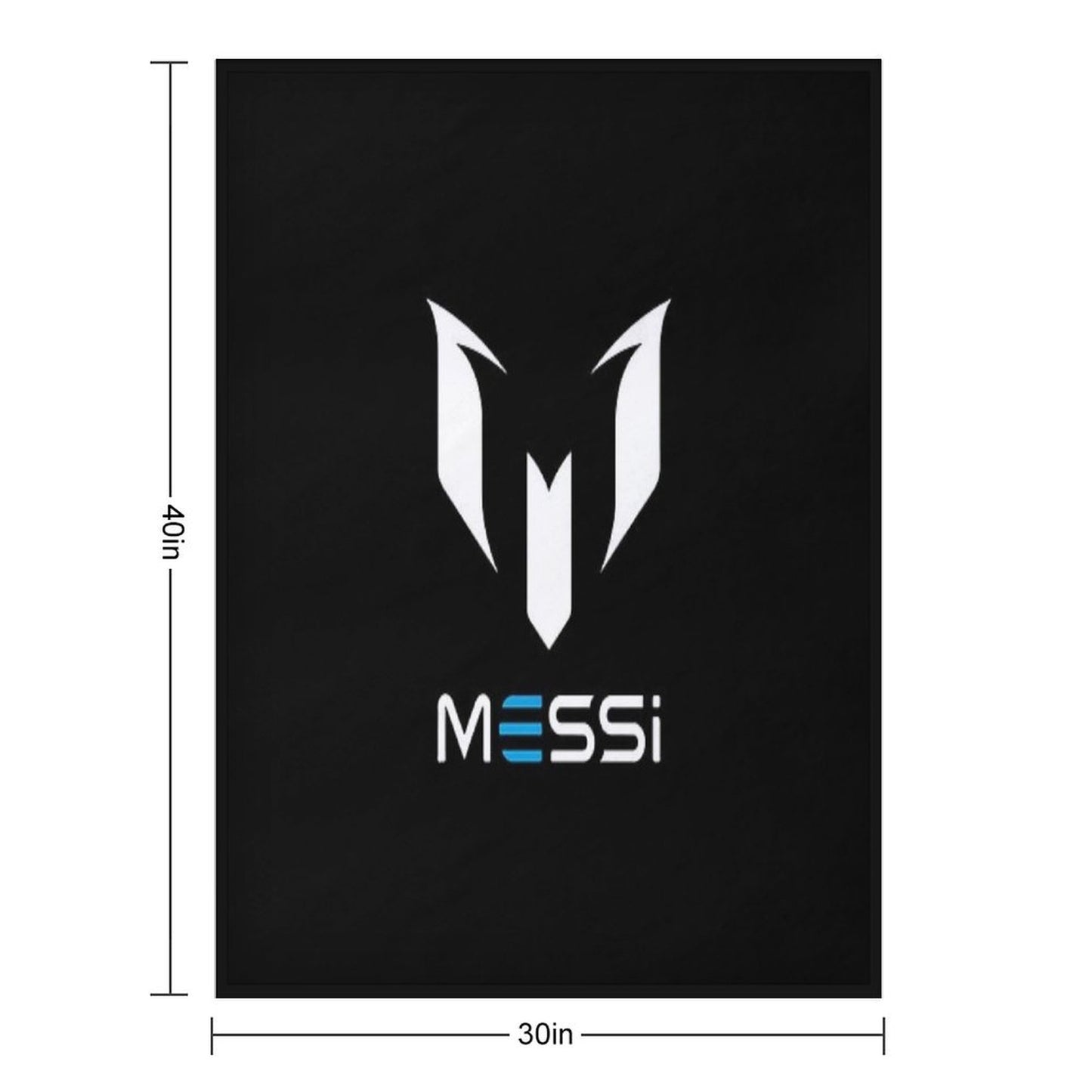 Lionel Messi Logo Throw Blanket
