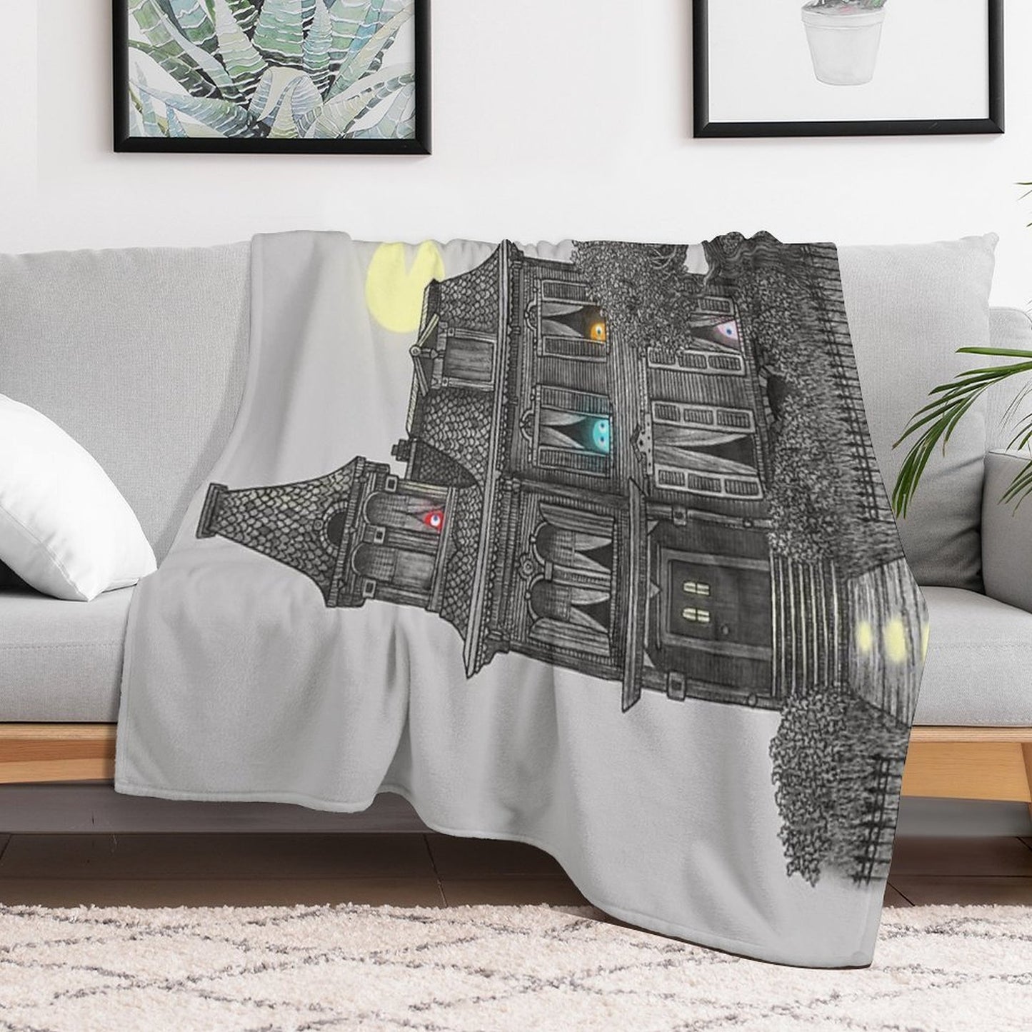 Haunted by The 80's Throw Blanket