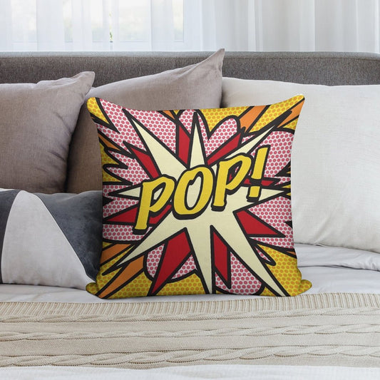 POP Comic Book Pop Art Cool Retro Trendy Soft Ultra-Soft Texture Throw Pillow