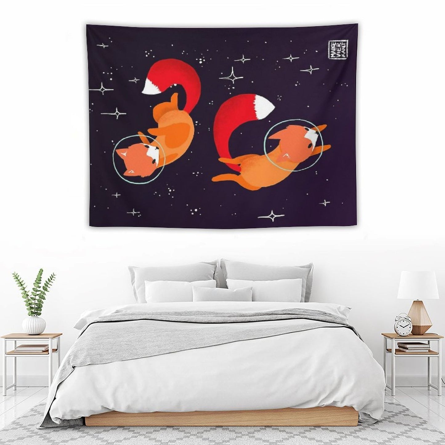 Space Foxes Tapestry