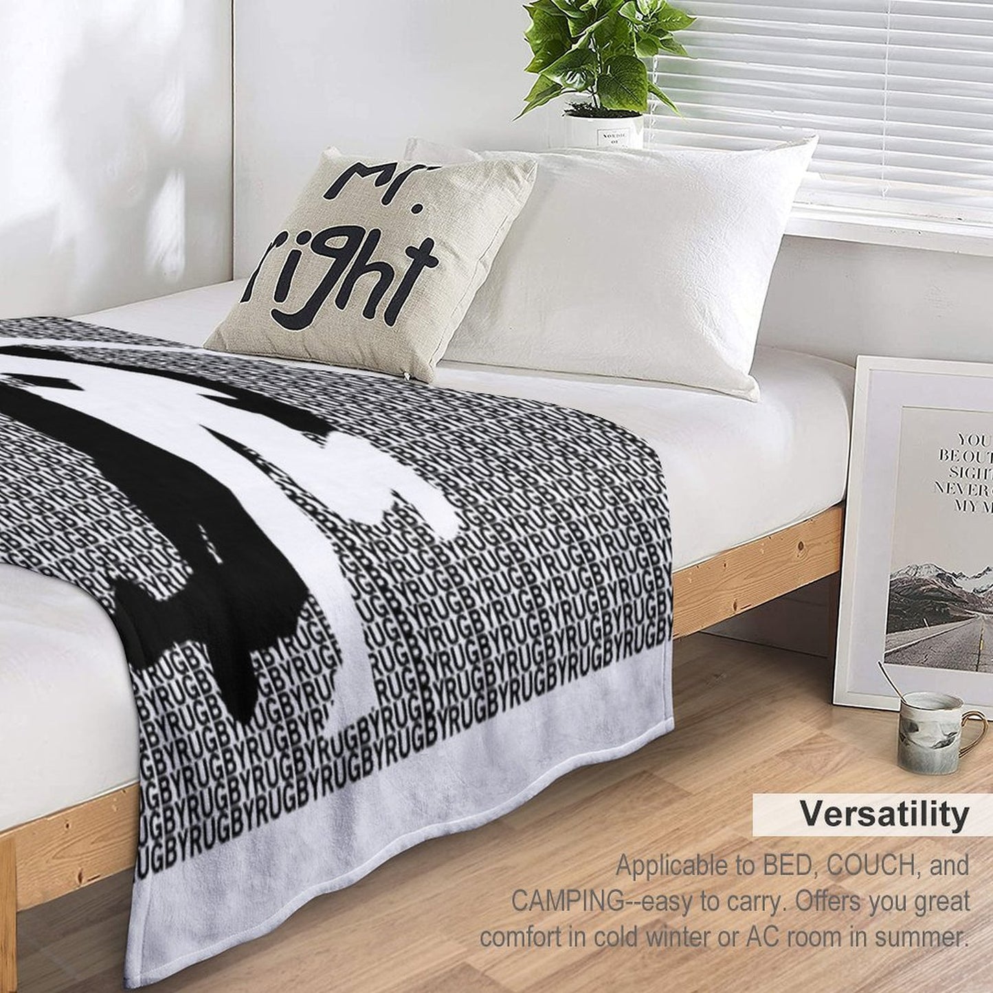 Rugby Tackle Throw Blanket