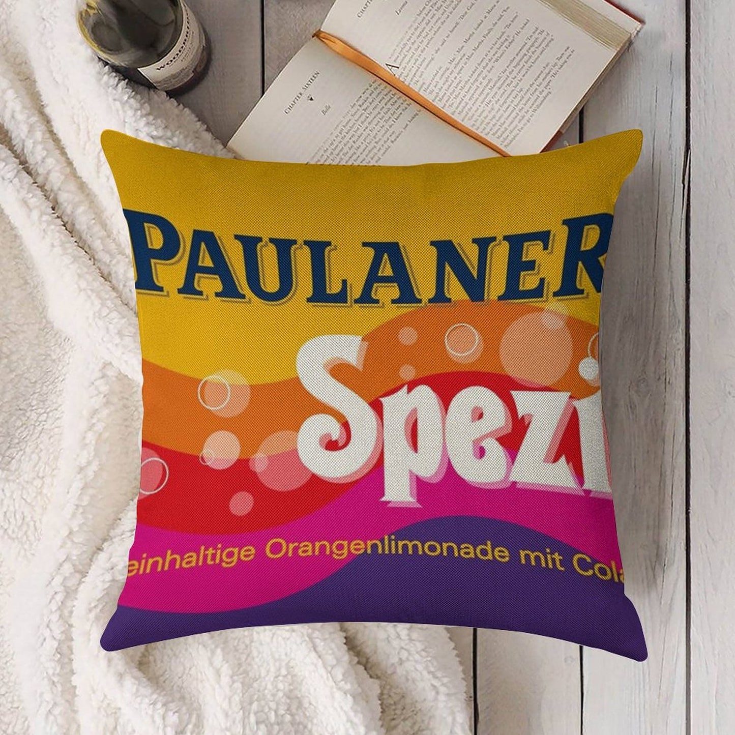 PaulanerSpezi Munich Linen Throw Pillow Cover