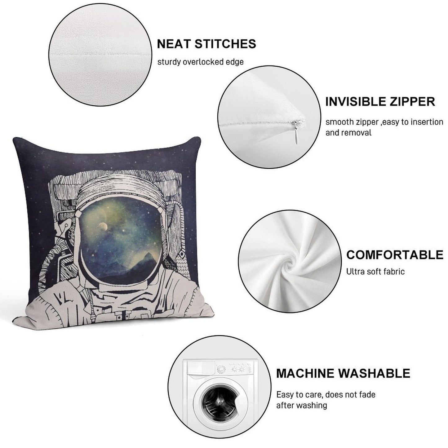 Dreaming Of Space Soft Home Decor Throw Pillow