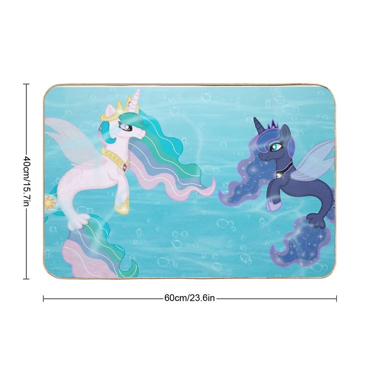My Little Pony (Princess Celestia & Luna As Seaponies) Bath Mat