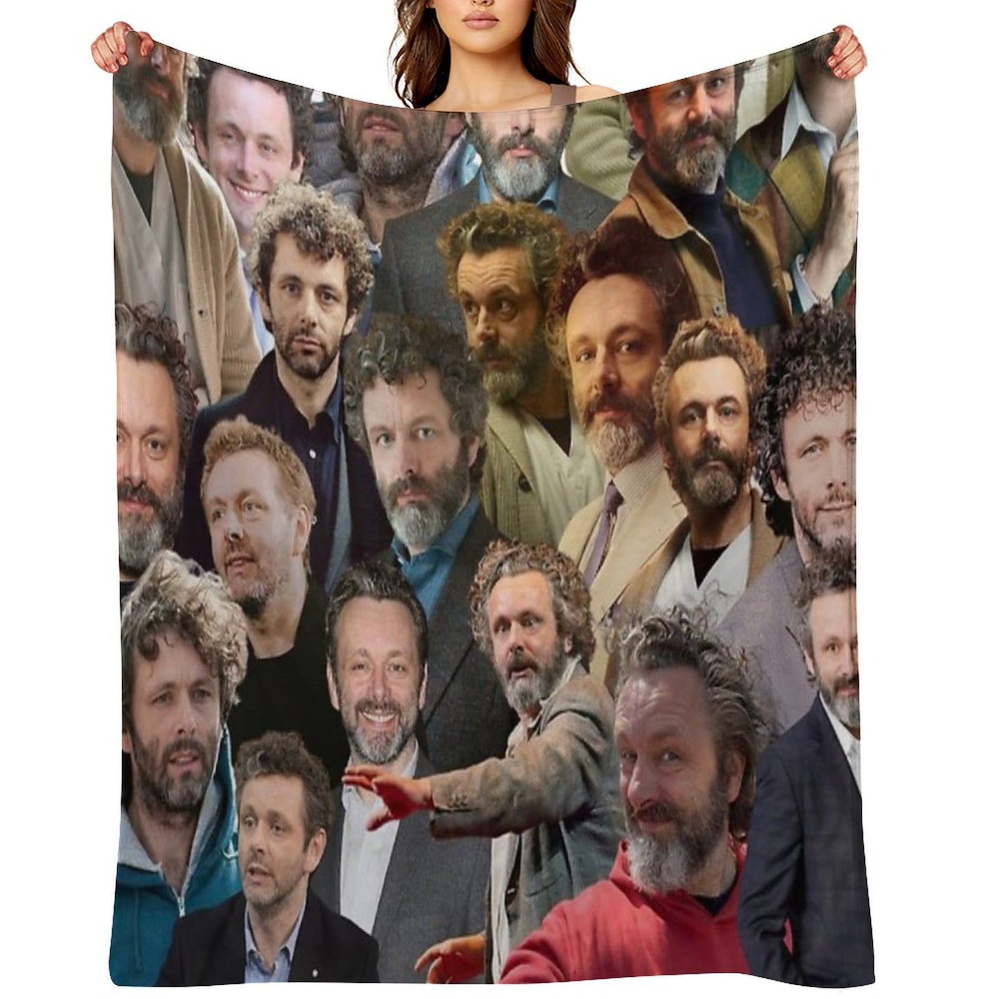 Michael Sheen Photo Collage Throw Blanket