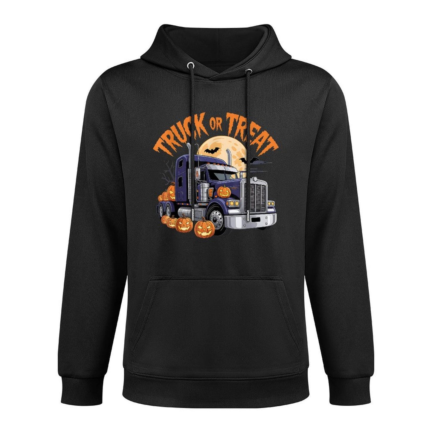 Truck Or Treat Funny Trucker Driver Halloween Costume Unisex Design Hoodie