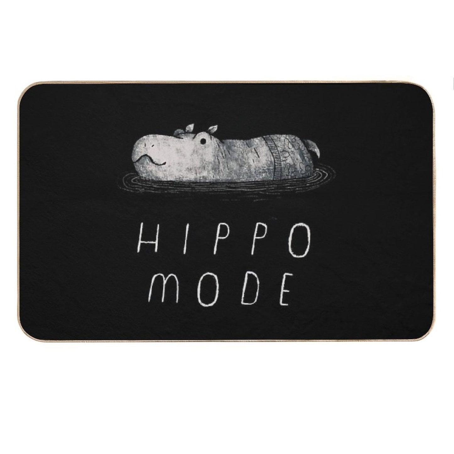 Hippo Mode Bath Mat