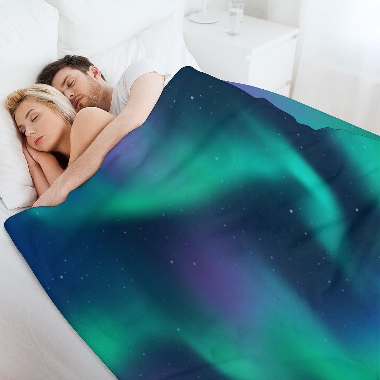 Aurora Borealis Northern Lights Throw Blanket