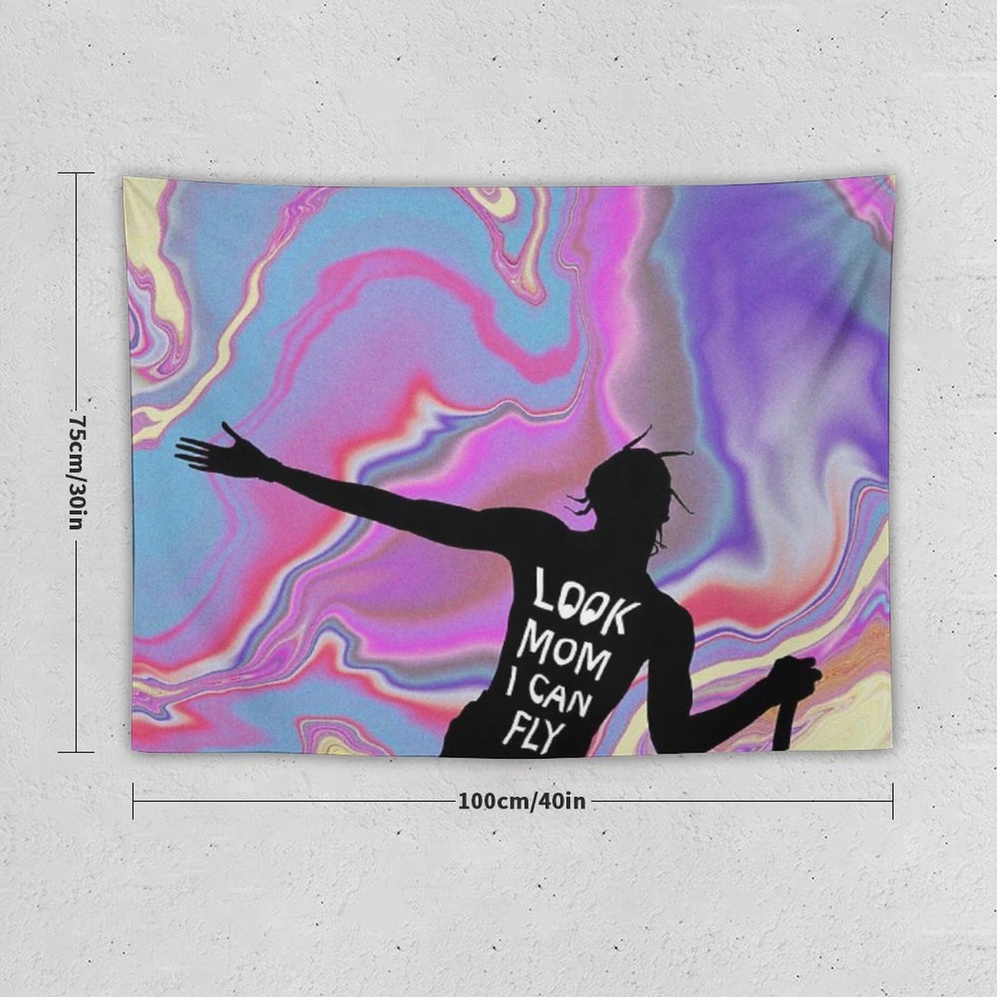Look Mom I Can Fly Tapestry