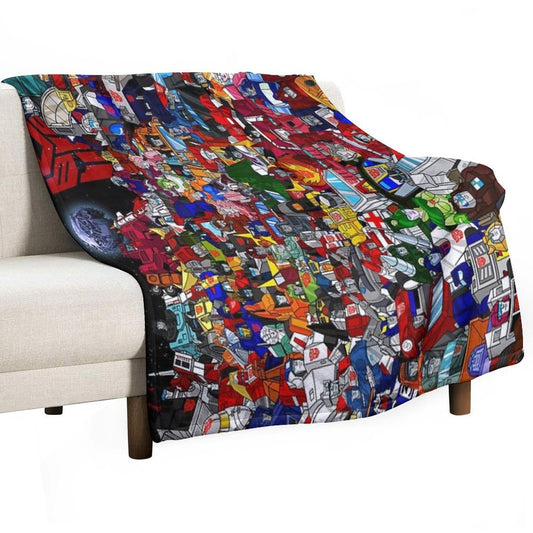 2022 Updated G1 Autobots Poster Throw Blanket