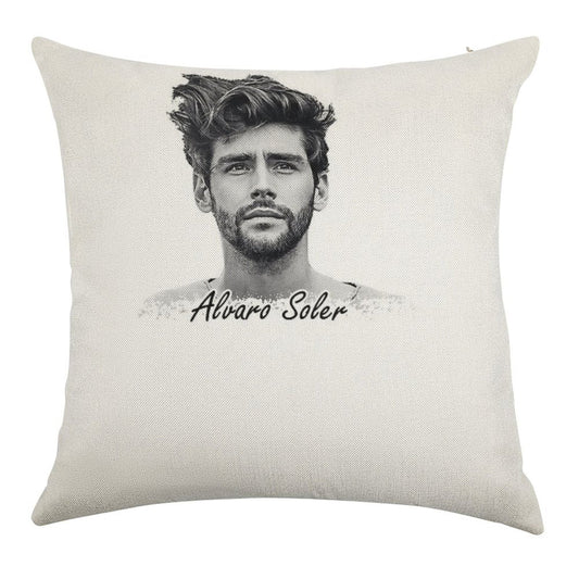 Alvaro Soler Linen Throw Pillow Cover