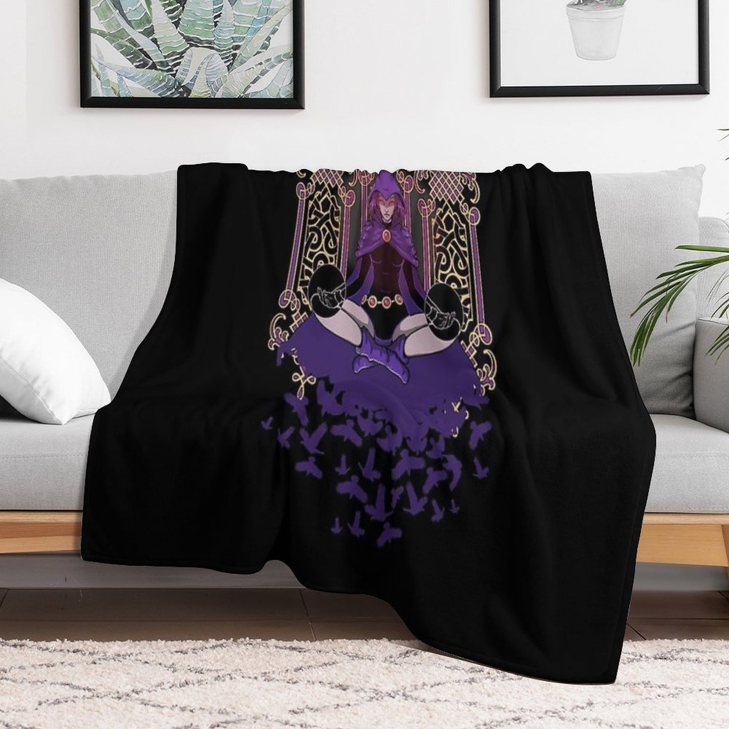 Raven Teen Titans Throw Blanket