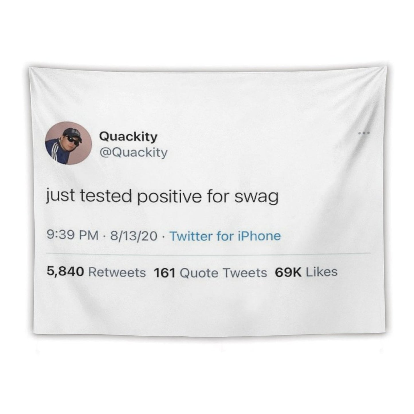 Quackity Tweet Tapestry