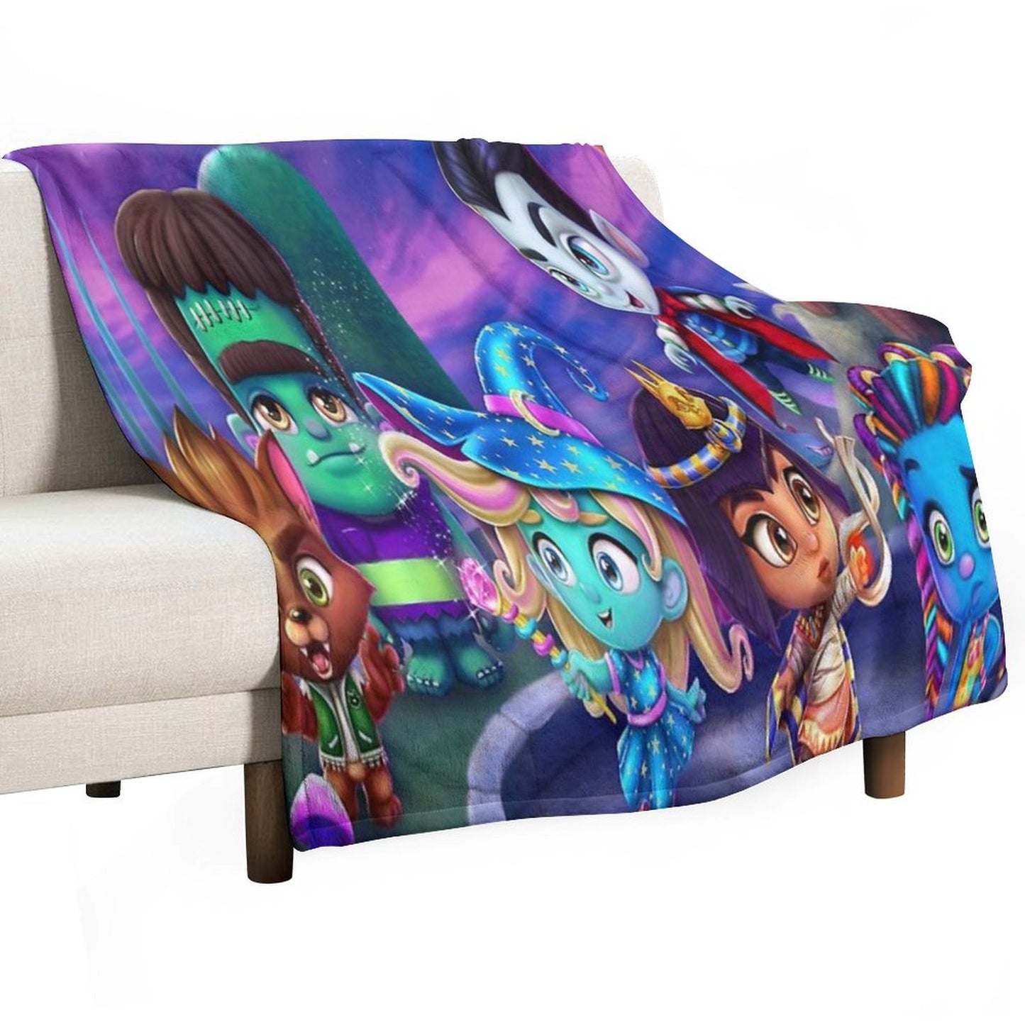 Super Monsters Throw Blanket