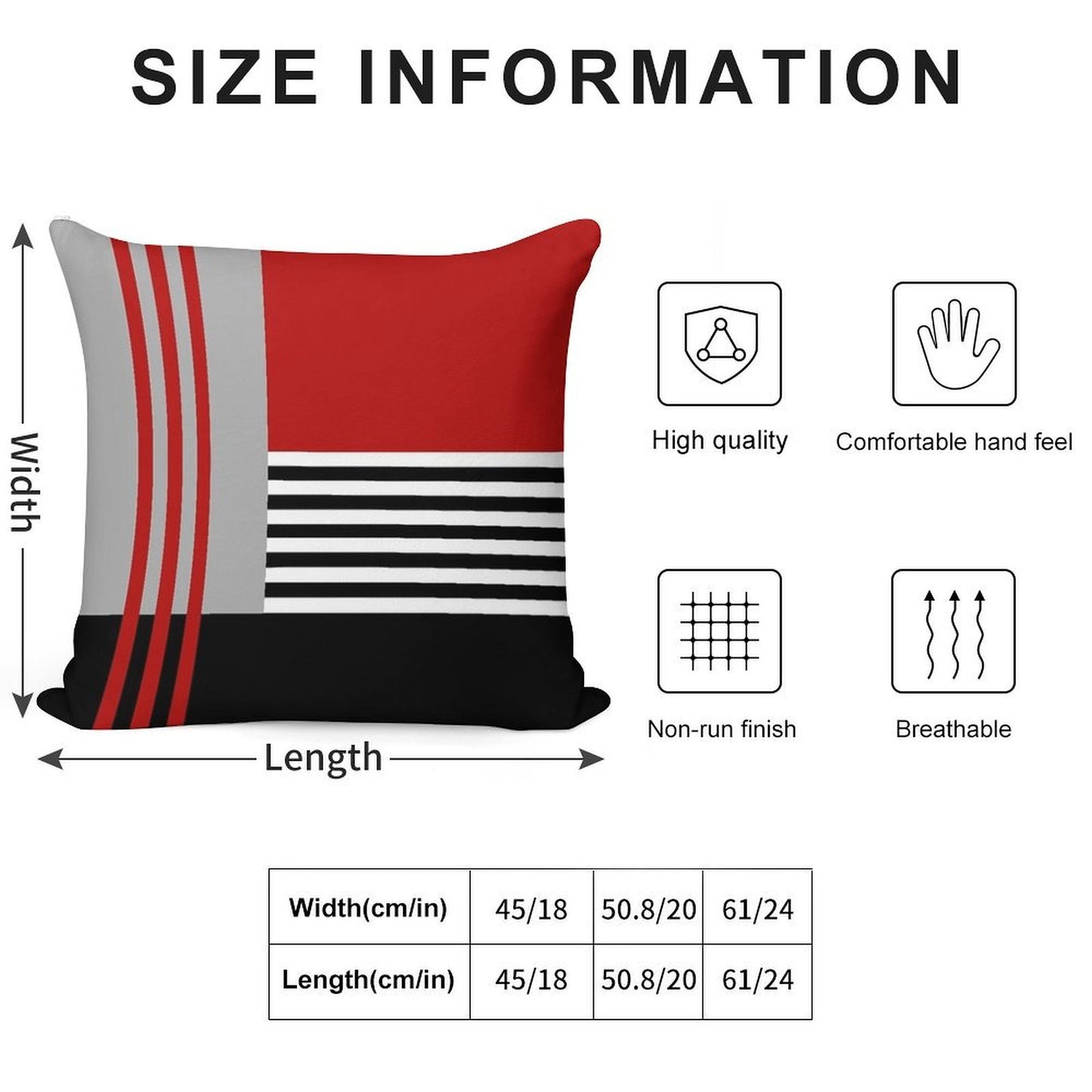 Colorful Geometry Soft Easy Maintenance Throw Pillow