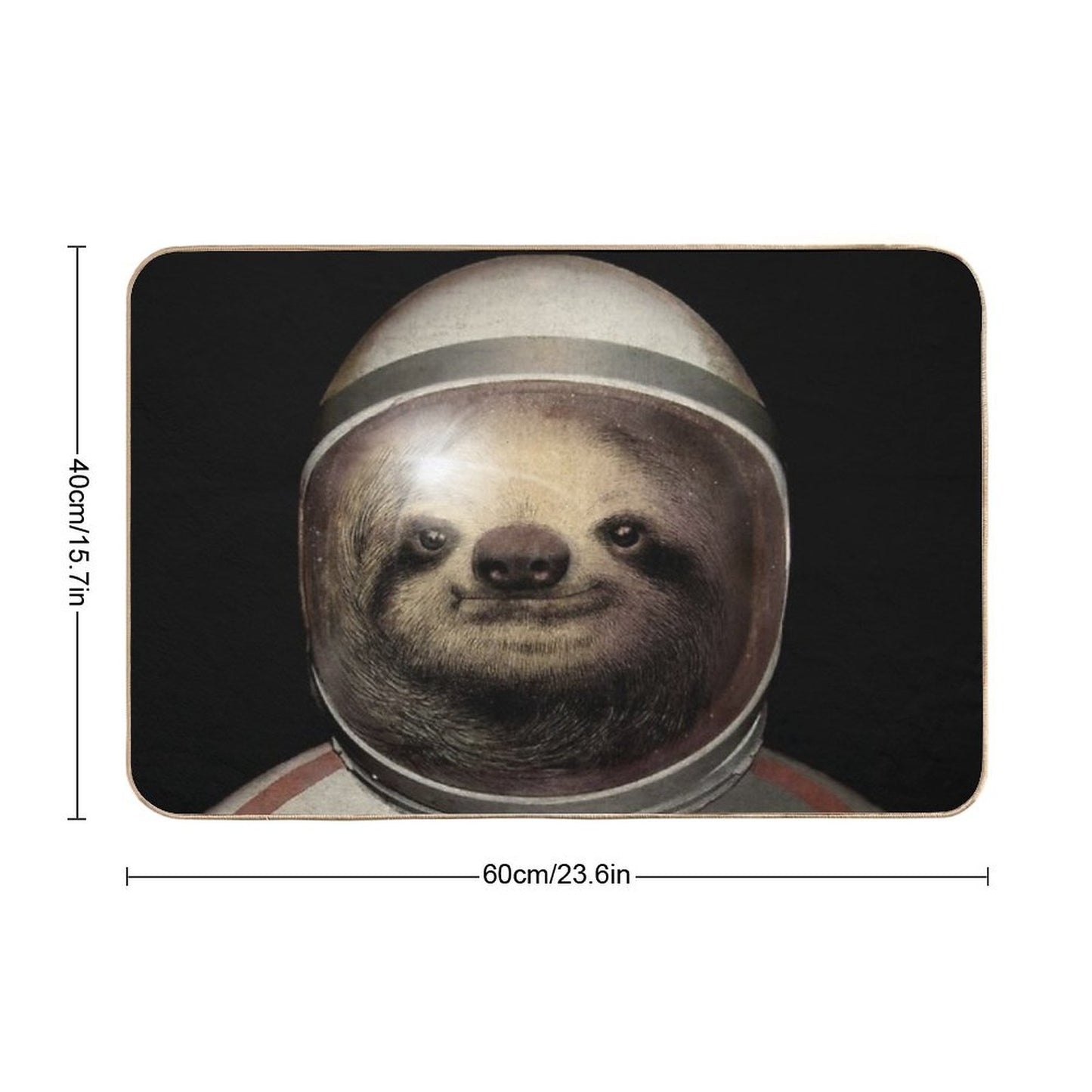 Space Sloth Bath Mat