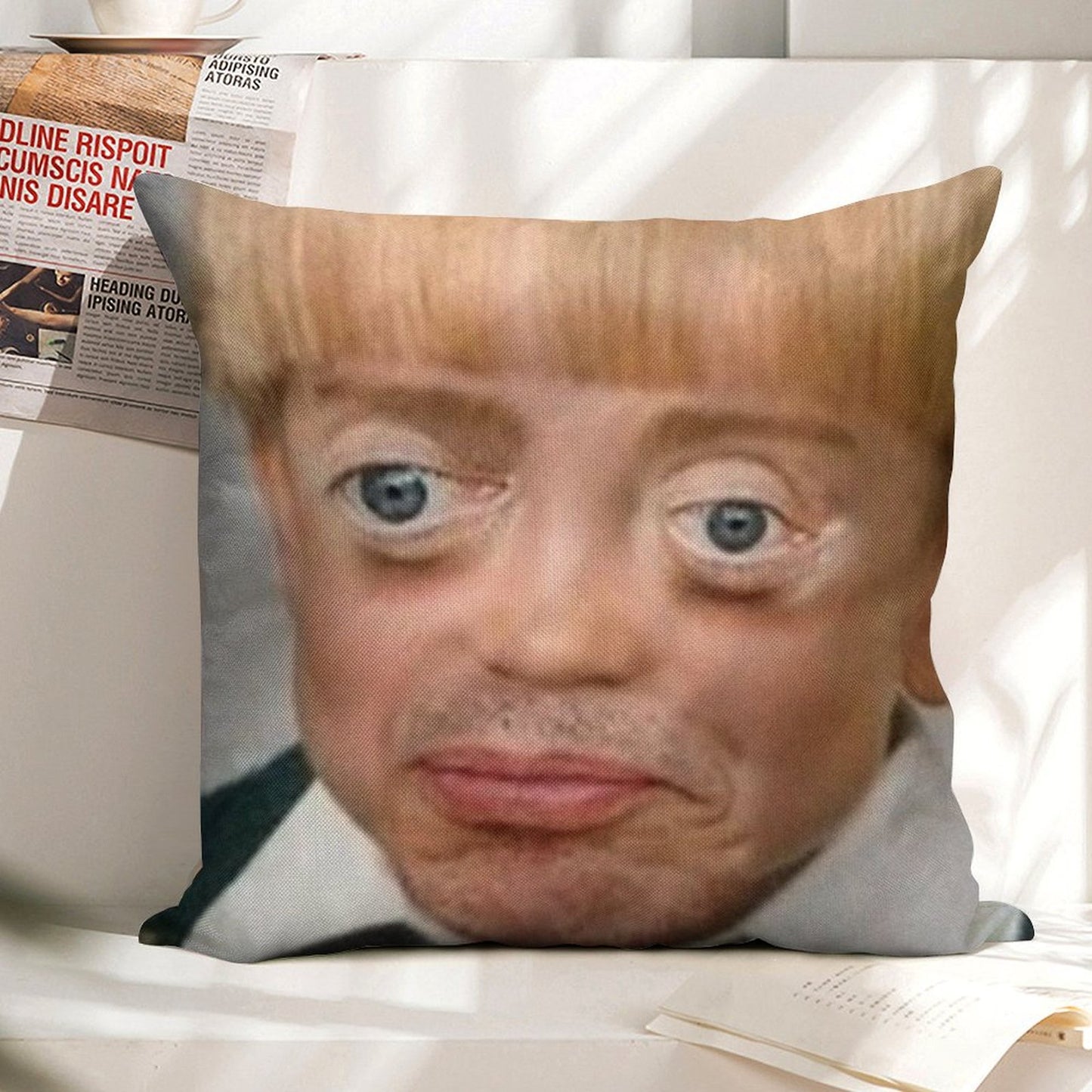 Steve Buscemi Boy Linen Throw Pillow Cover