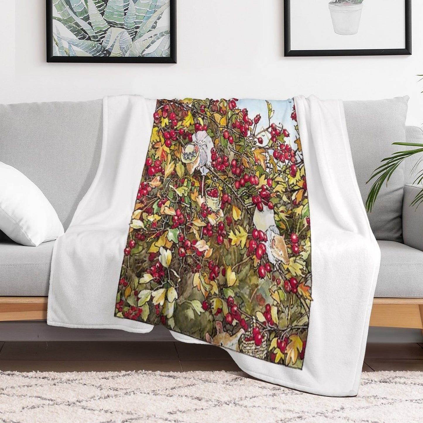 The Blackthorn Bush Throw Blanket