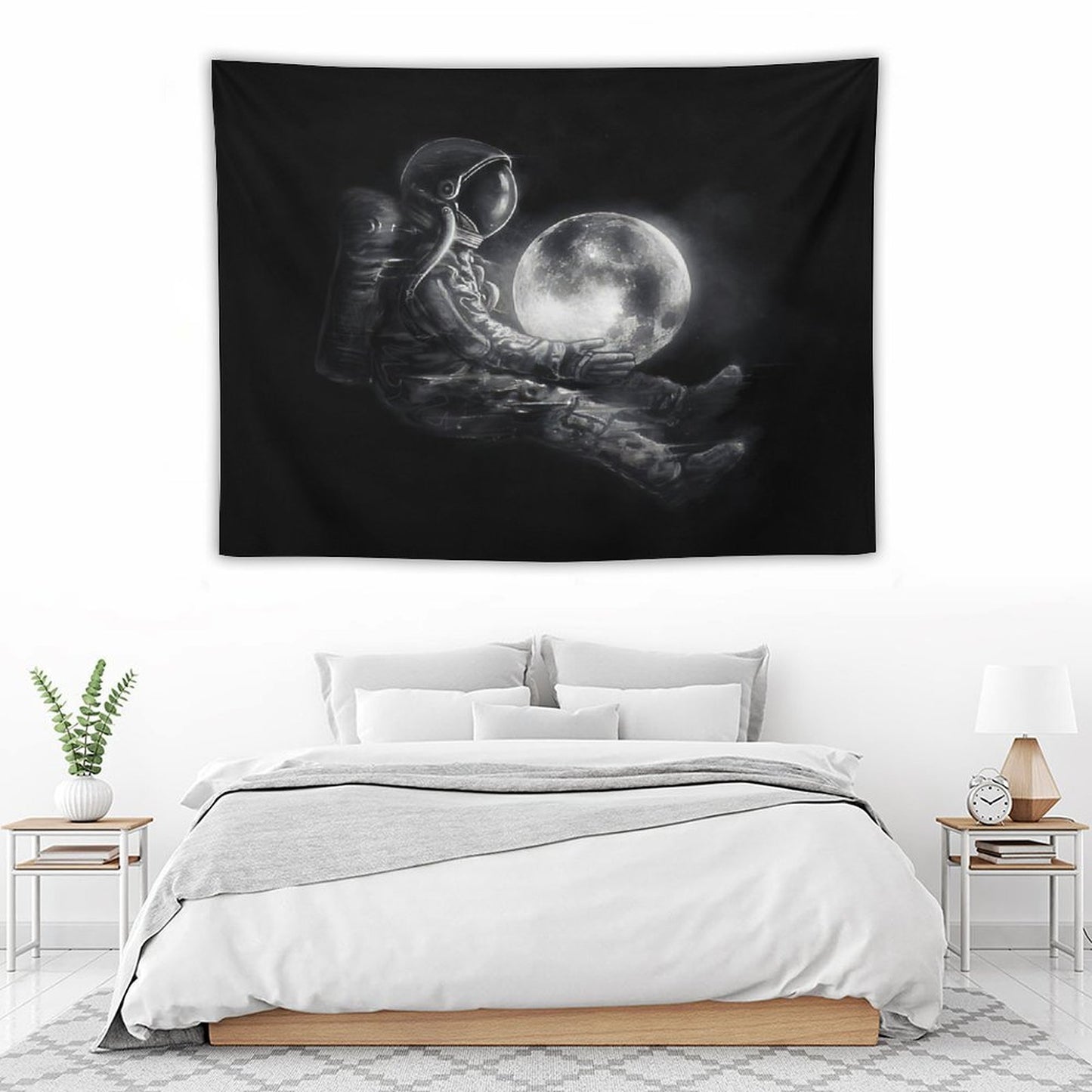 Astronaut Moon Play Tapestry
