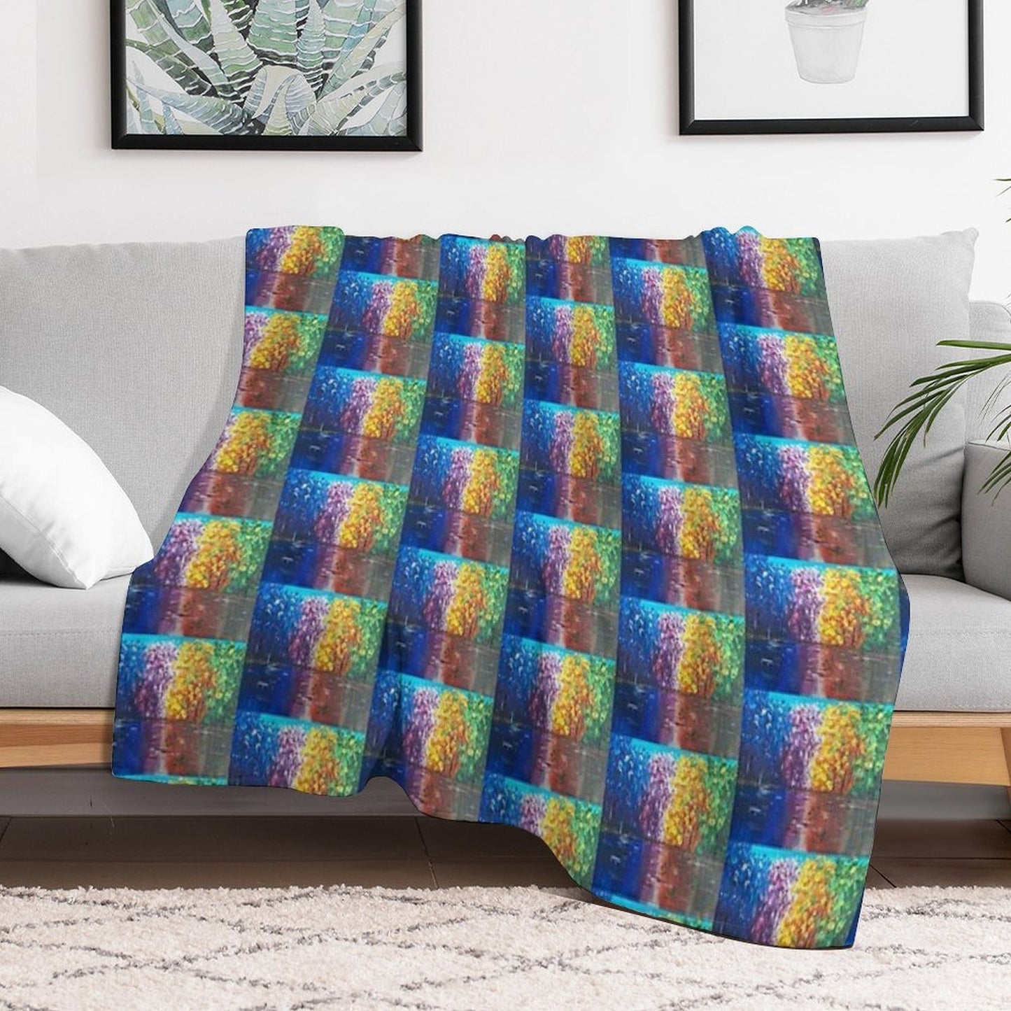 Chromatic Reflections Throw Blanket