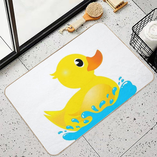 Yellow Rubber Duck & Splash Bath Mat