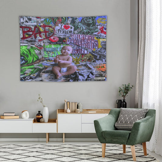 BAD ASS FCKING KID Tapestry