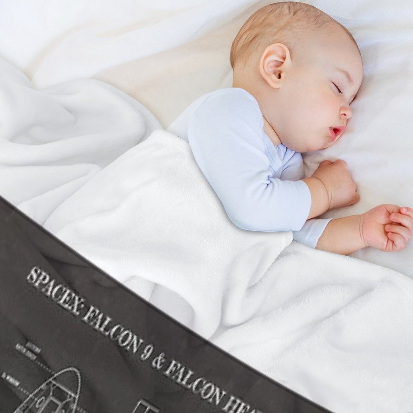 SPACEX Falcon 9 & Falcon Heavy (Blackboard) Throw Blanket