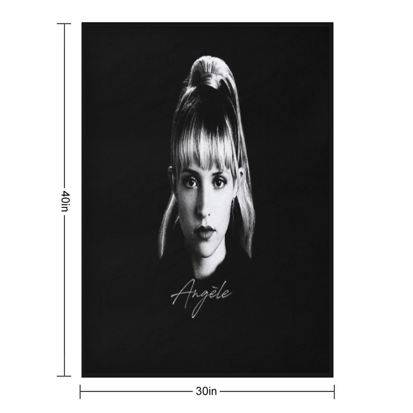 Angèle - Portrait Throw Blanket