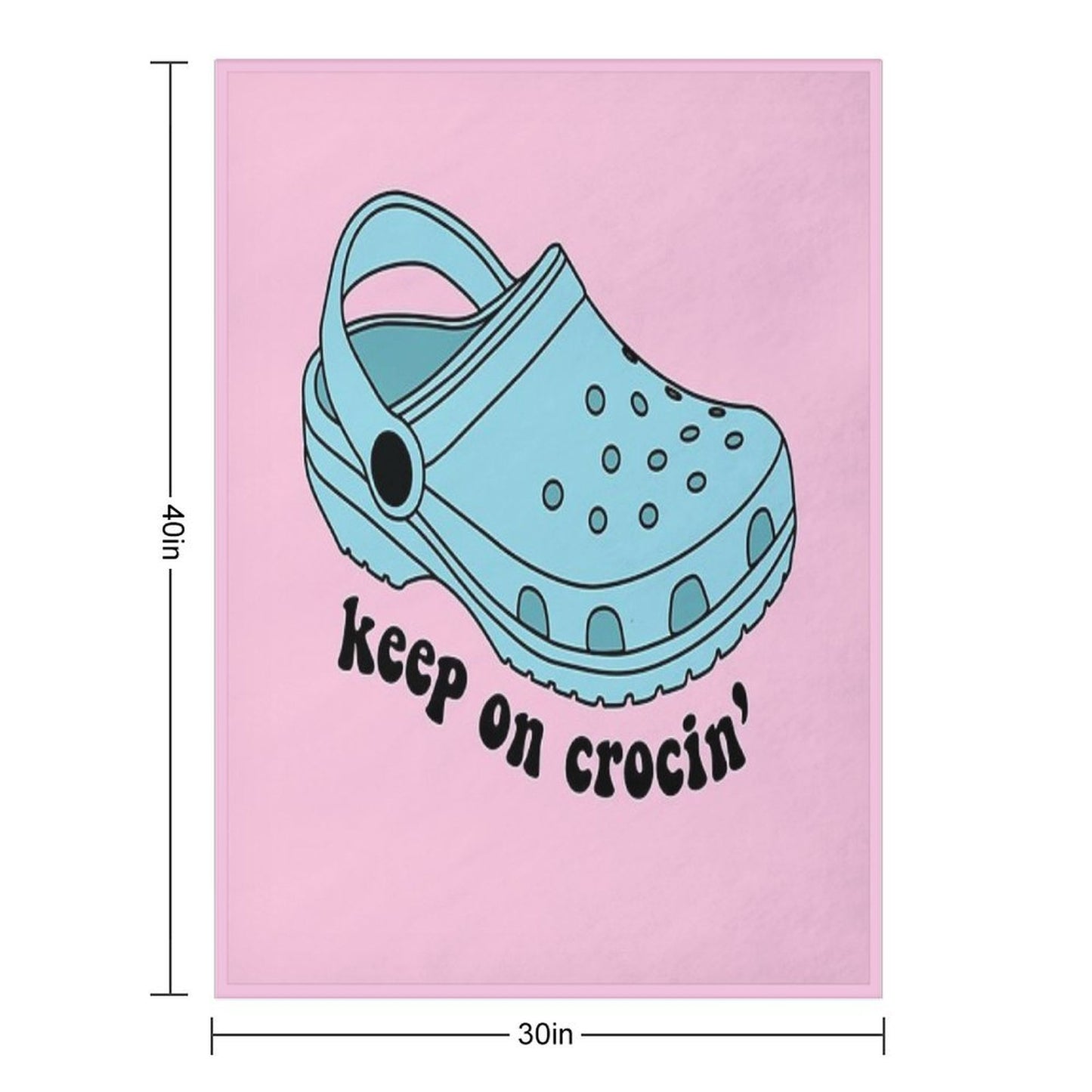 Keep On Crocin' Throw Blanket