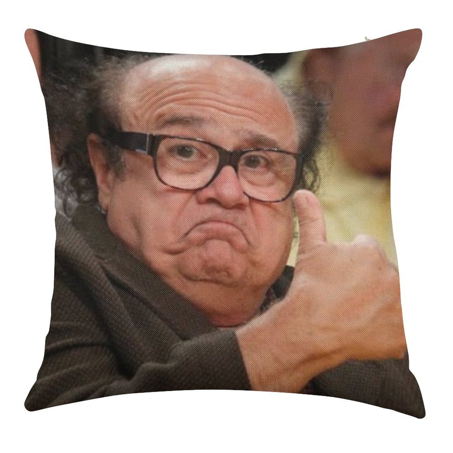 Danny Devito Approves Linen Throw Pillow Cover