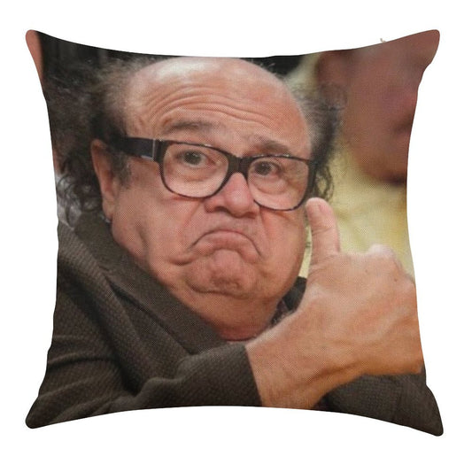 Danny Devito Approves Linen Throw Pillow Cover