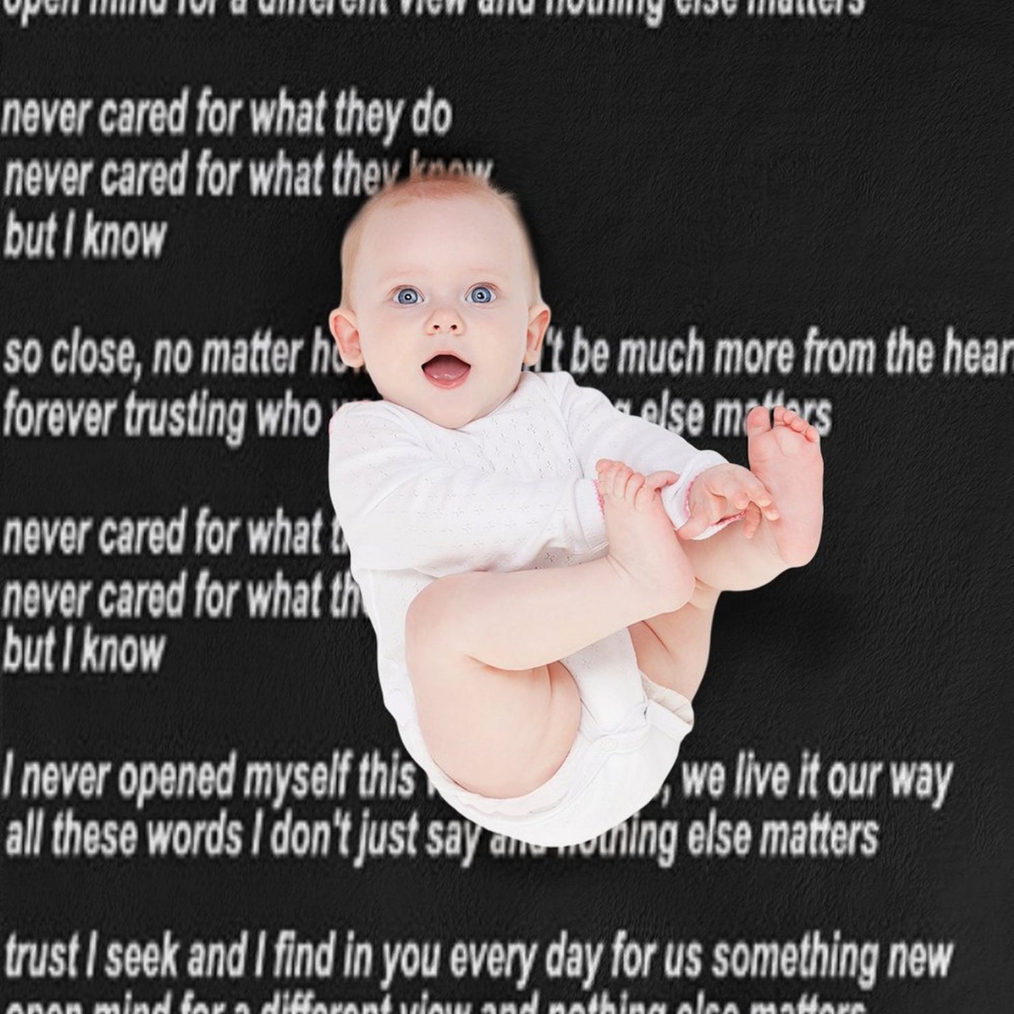 Metallica Nothing Else Matters Song Lyrics Throw Blanket