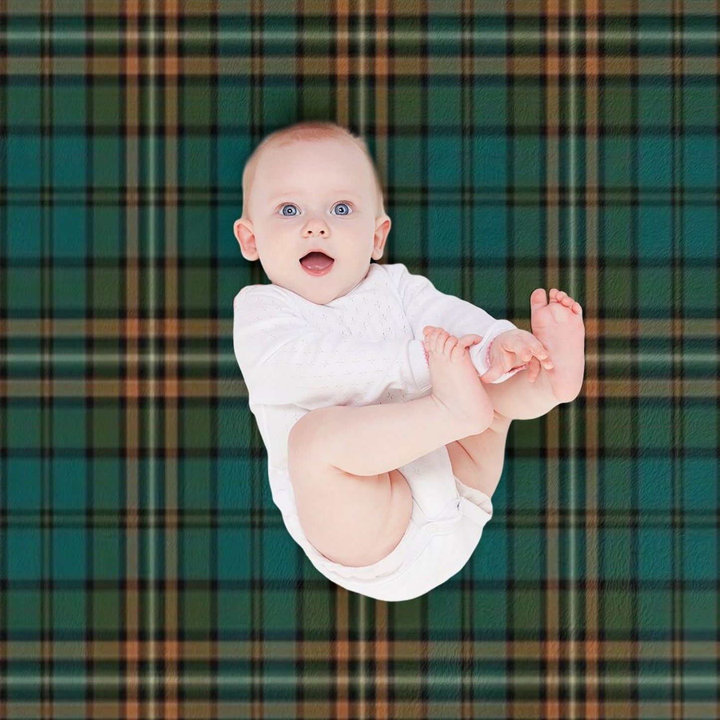 FITZSIMMONS (Fitzsimons) Tartan Historic Irish Family Name Plaid Design Throw Blanket