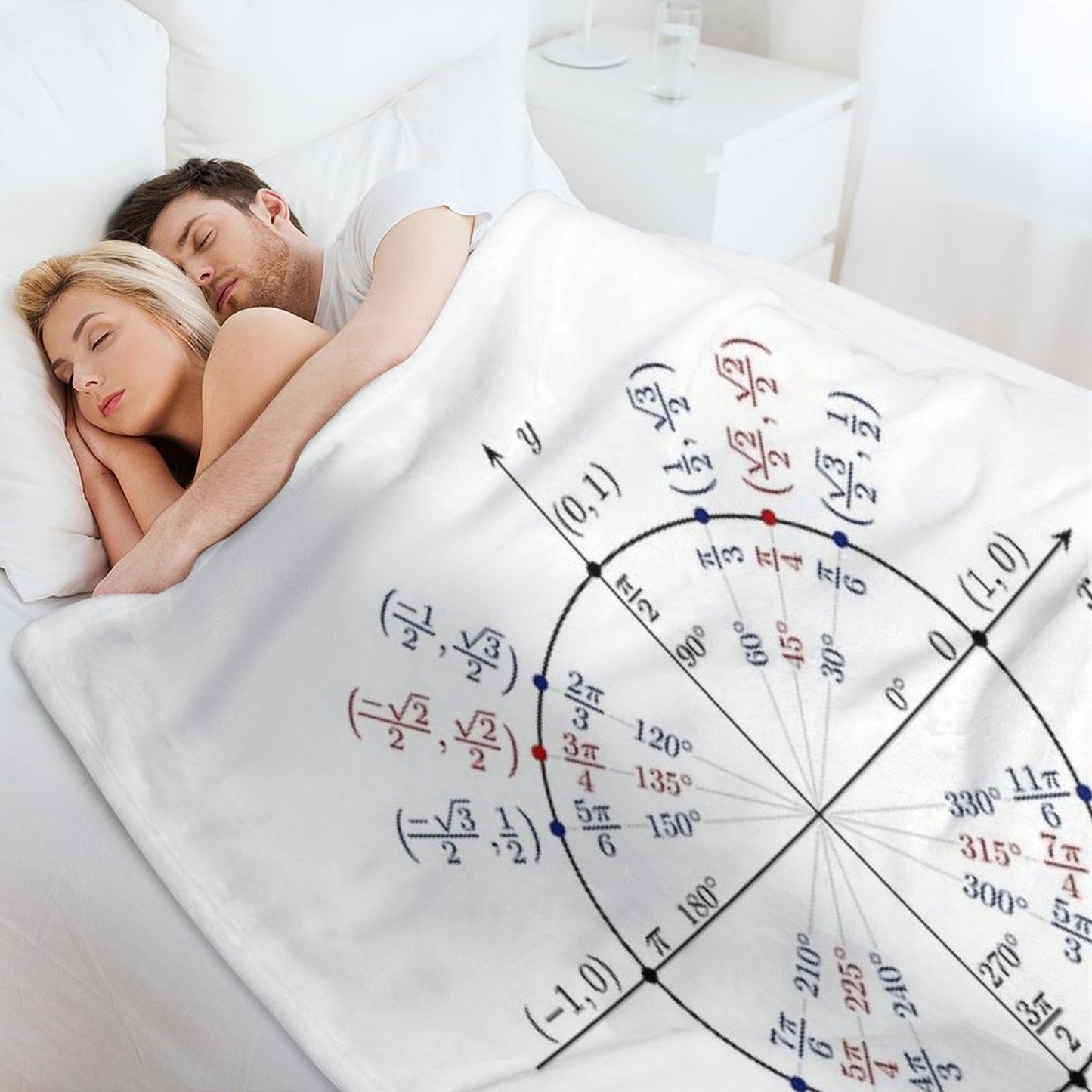 Unit Circle Throw Blanket